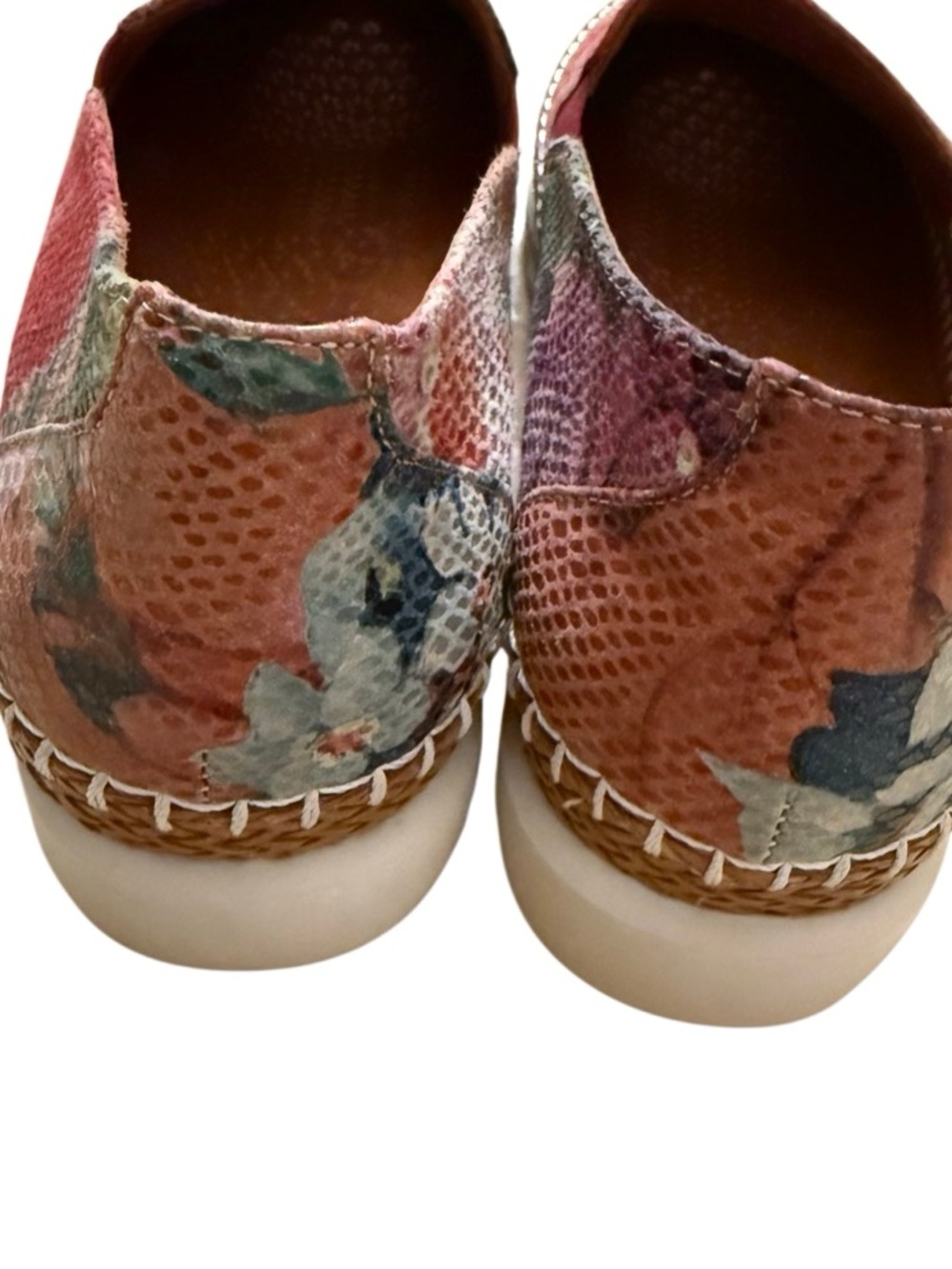 L'Amour Des Pieds Stazzema Slipon Floral Print Leather Shoe Size 10 - Picture 8 of 12
